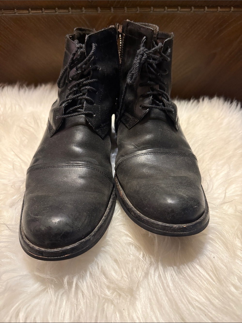 Timberland Men's Black Lace-Up Leather Boots